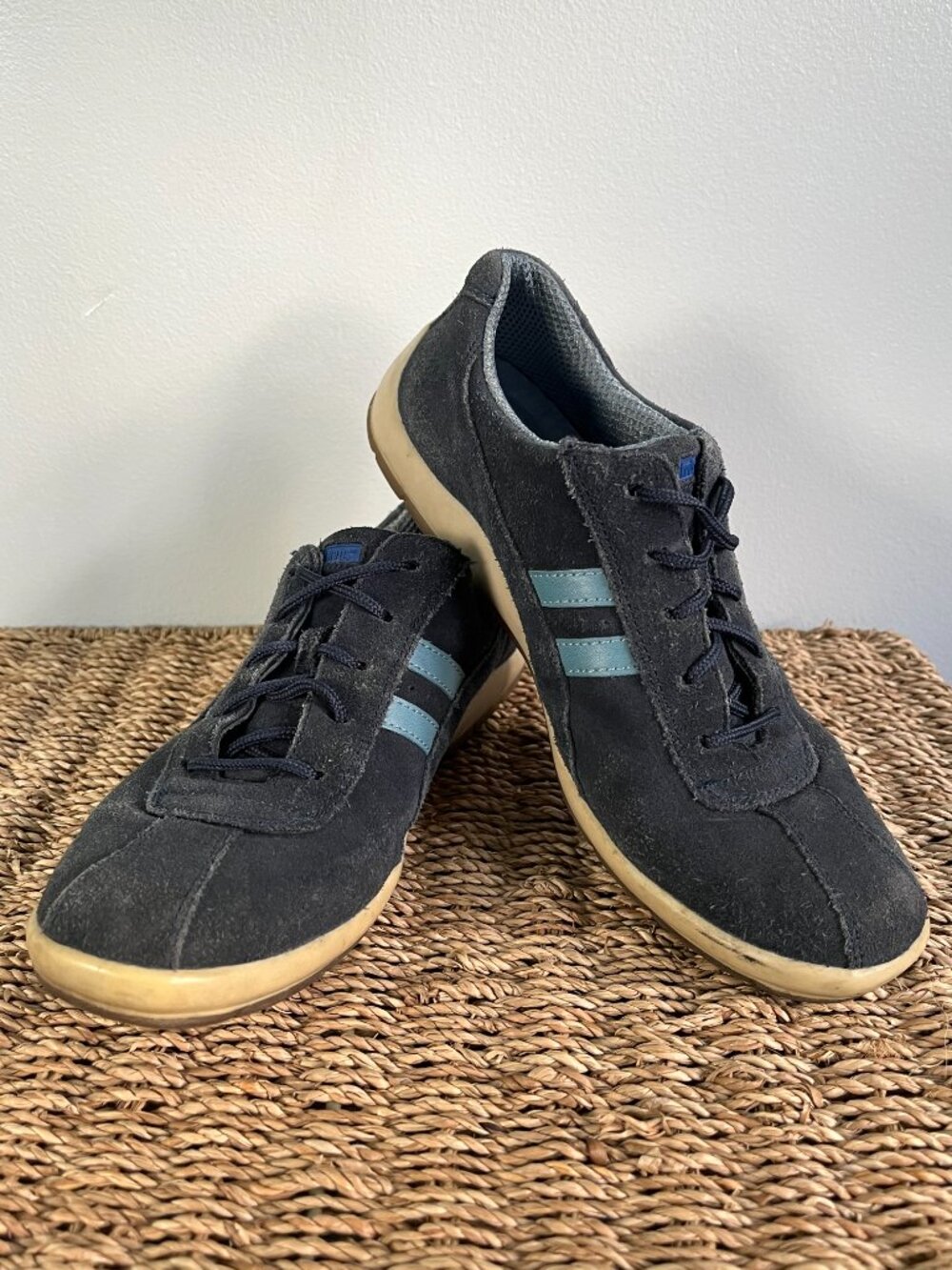 Vintage Classic Keds Preppy Navy Suede Sneakers Size 6.5 Sporty Streetwear